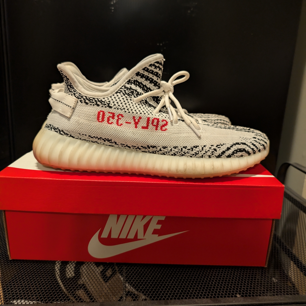Adidas Yeezy Boost 350 V2 Black White Red